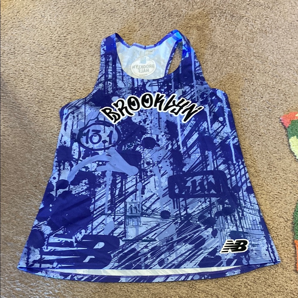 New Balance Brooklyn Half Marathon Singlet/ Tank 2022 Graffiti Size M